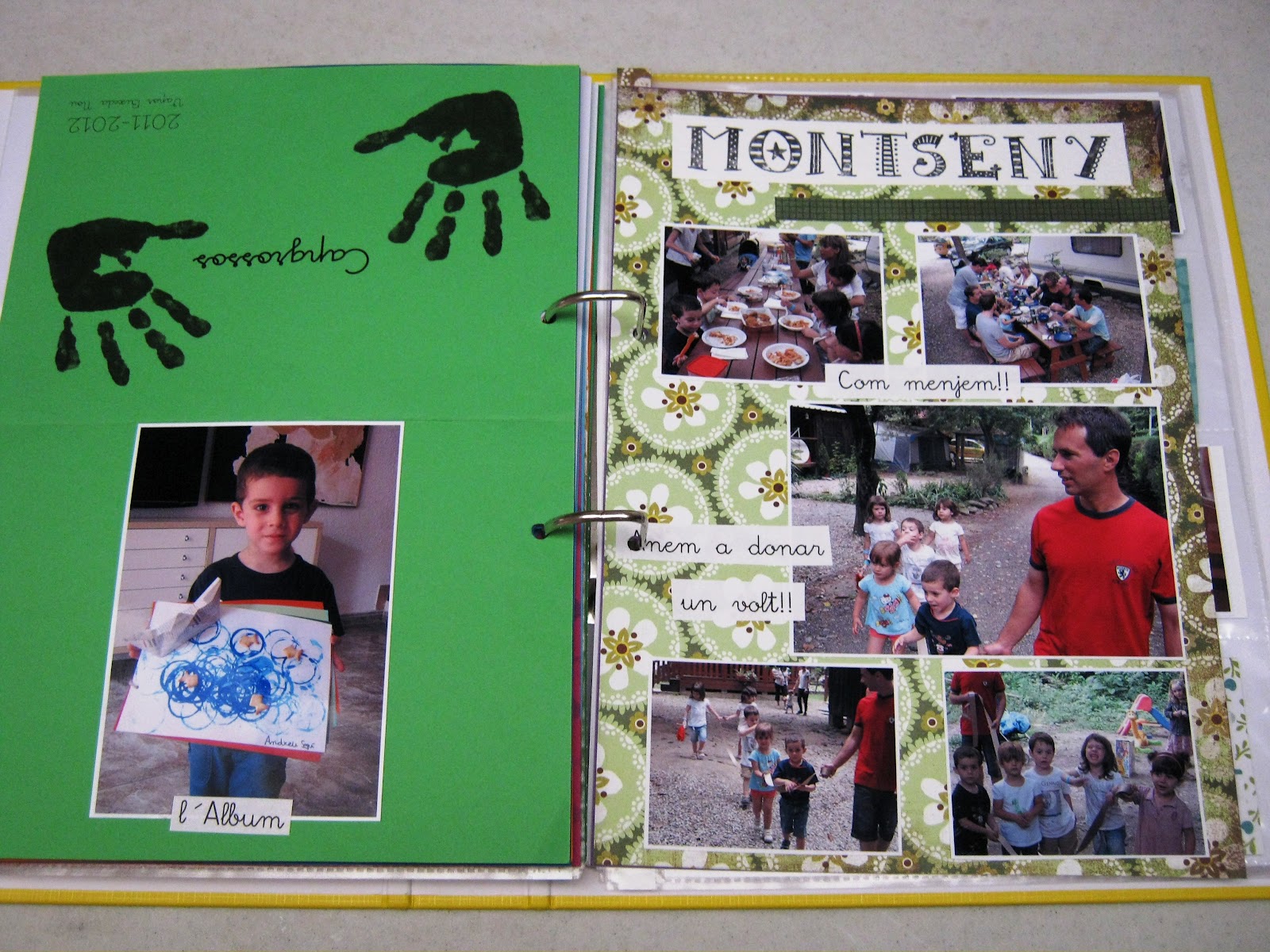 patchandscrapwords Album Escolar