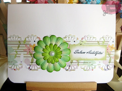 Handmade Card - Salam Aidilfitri in Green (2)