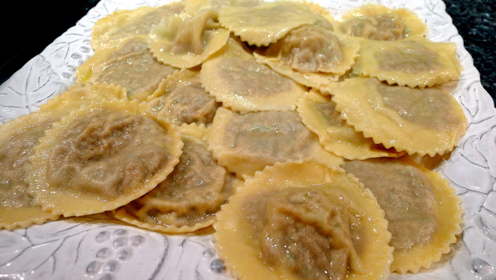 newFOOD tuesdayz Spiced Veal Ravioli