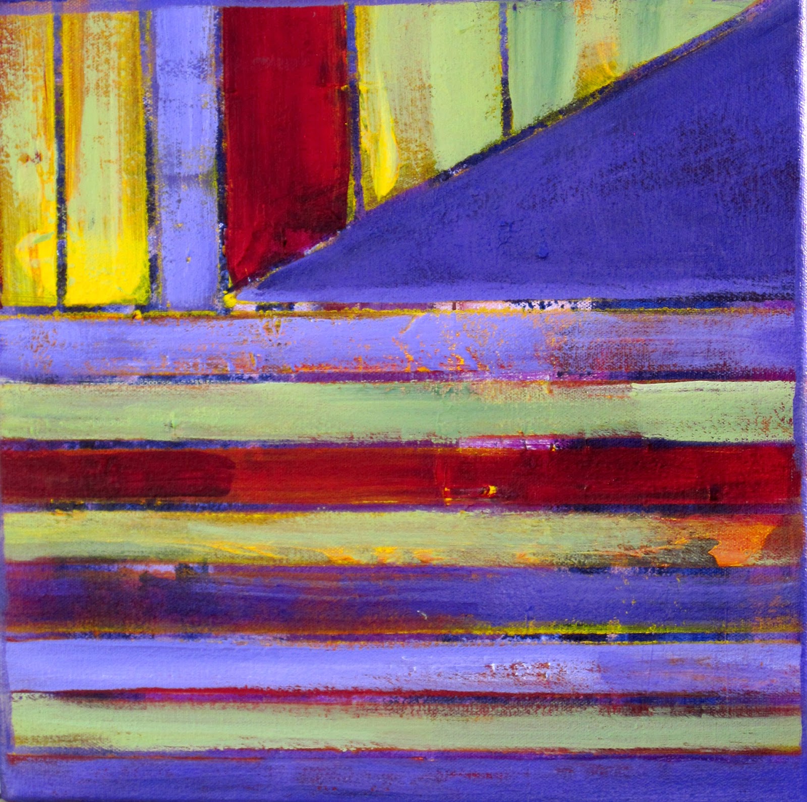 Daily Painters Abstract Gallery LINEAR ABSTRACT by Texas Artist Sally