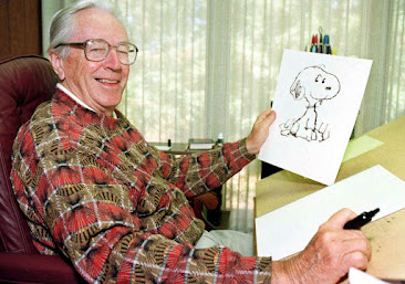 Charles Chulz, cartunista criador da série,Charlie Brown e Snoopy