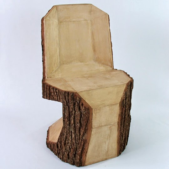 wooden stub chair