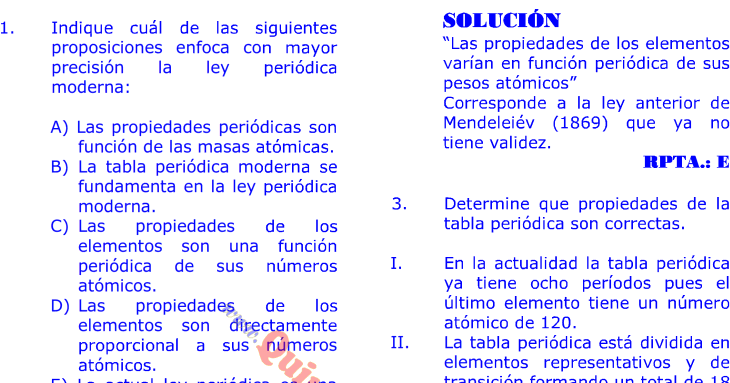tabla peridica problemas resueltos tipo examen de ingreso a la universidad qumica paso a paso - La Tabla Periodica Moderna Pdf tabla peridica problemas resueltos tipo examen de ingreso a la universidad qumica paso a paso - La Tabla Periodica Moderna Pdf