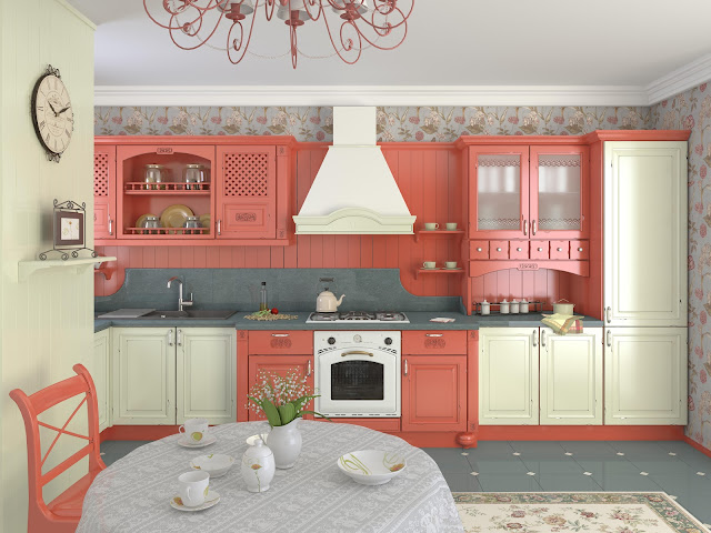 Классическая кухня в стиле винтаж для мебельной компании Merx Logik com ua