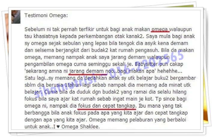 Set anak bijak Shaklee Testimoni Set anak bijak Shaklee