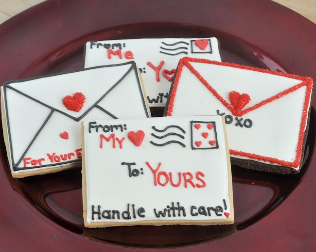 Beki Cook's Cake Blog Special Delivery Valentine's Day Cookies