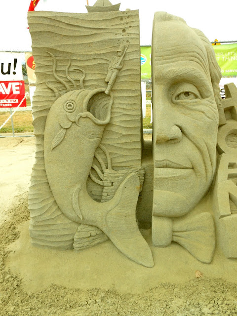 Sand Sculpting Competition & Exhibition in ParksvilleMy personal favorite: a tribute to Hans Christian Andersen