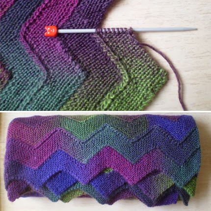We Like Knitting: Ten Stitch Zigzag