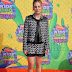 Kaley Cuoco Sweeting Suits Up In A Psychedelic Shorts Set At The 2014 Kids' Choice Awards!