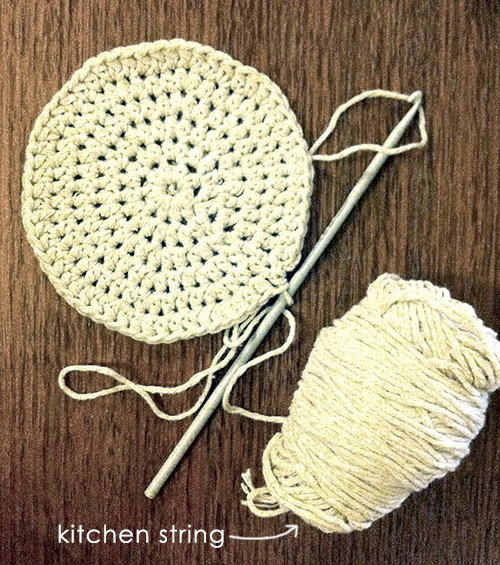 wing by sea kitchen string crochet bowl and placemat