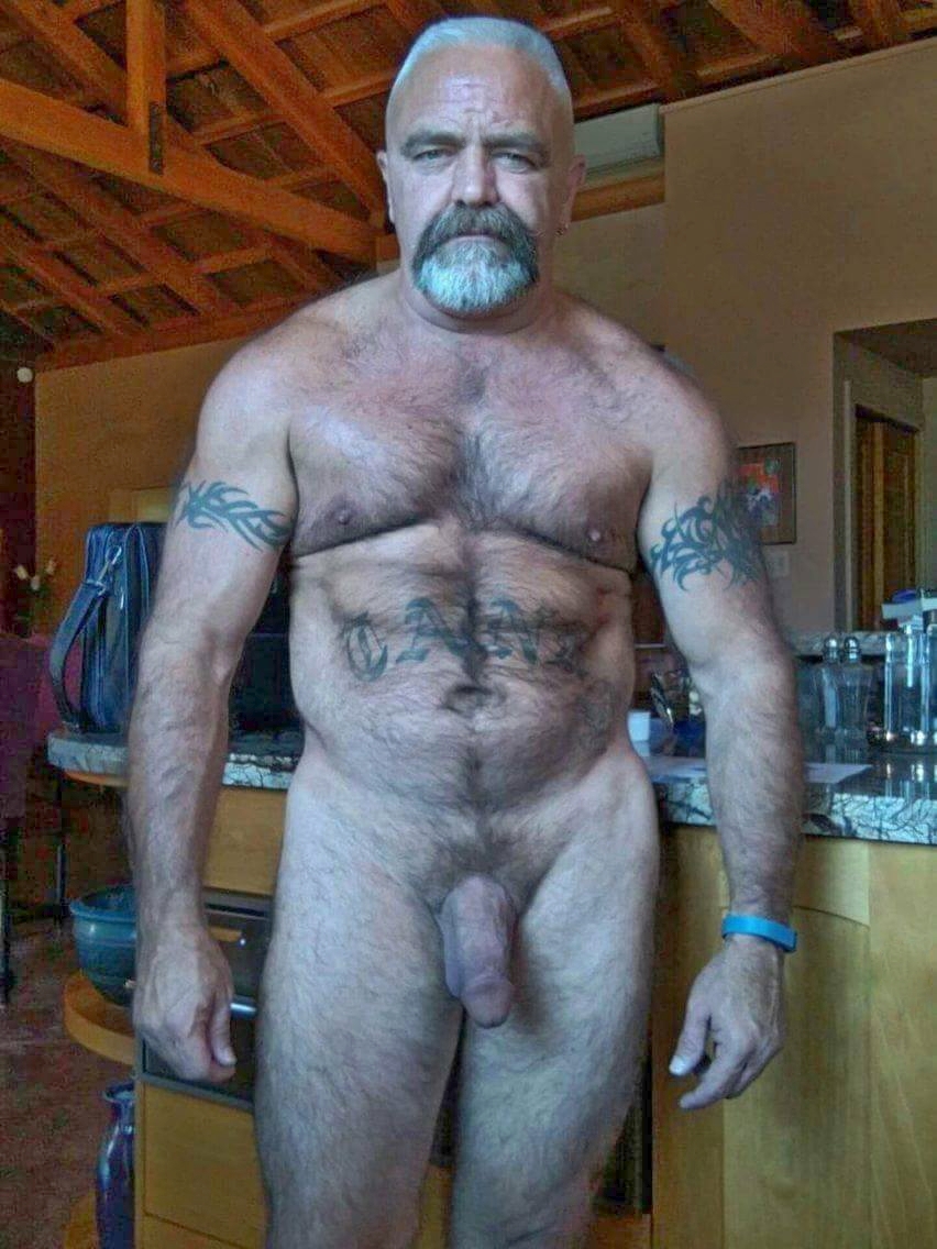 Bear bulky hairy naked