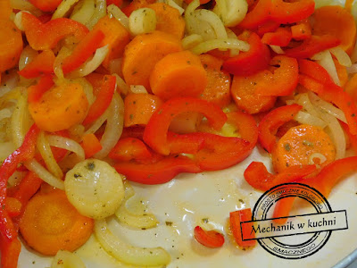 Królicze skoki w warzywach  warzywa do zapiekania z królikiem masło klarowane przepis 