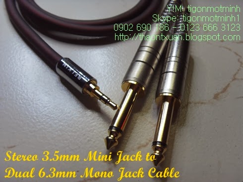 Jack chuyển 2.5, 3.5, 6.3 và dây cáp nối dài cho tai nghe, loa