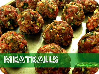 Make ahead meatballs