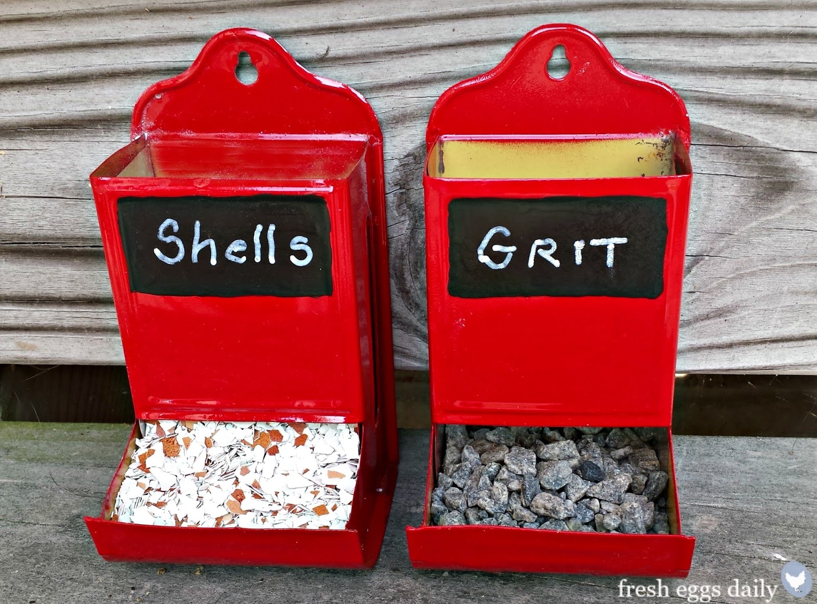DIY Repurposed Vintage Match Box Grit and Egg Shell Dispensers Fresh Eggs Daily®