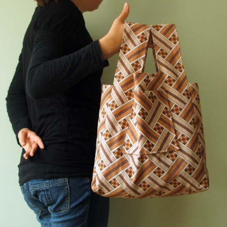 This handy reusable tote folds away into it's own pocket. Perfect for ...