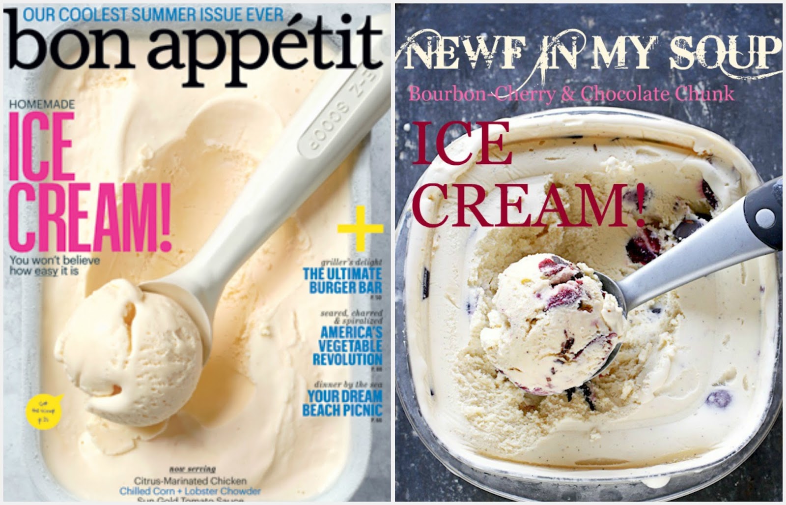 There's a Newf in My Soup! Bon Appetit Freeze the Cover Bourbon