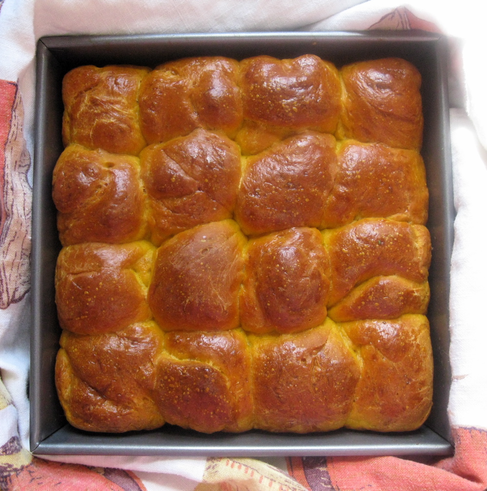 Dust with Flour Recipe for Pumpkin Nutmeg Dinner Rolls