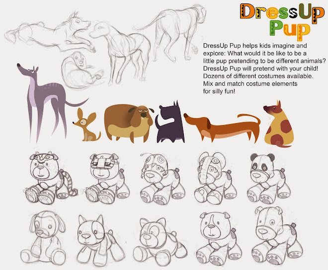 DressUp Pup Sketches