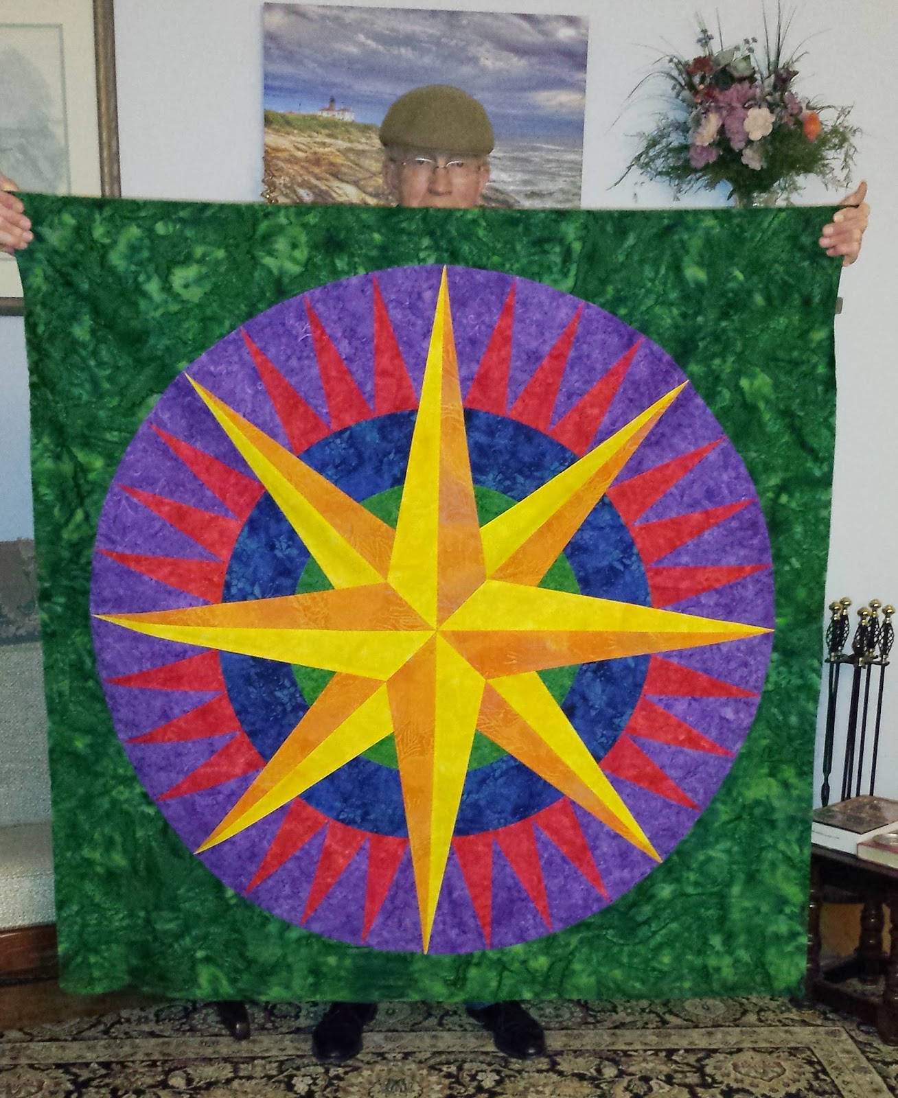 Quiltsmart Brag Post Mariner's Compass Quilt