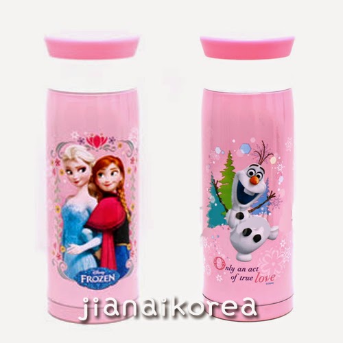 Disney Frozen Princess Anna Elsa Olaf Vacuum Tumbler 420ml Bottle