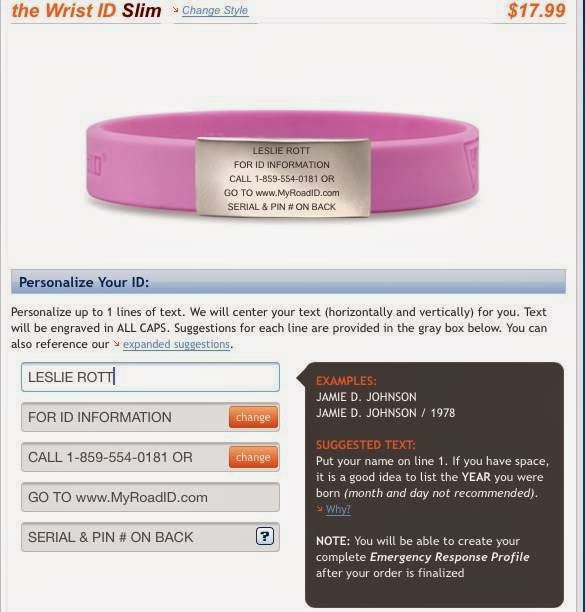 Getting Closer To Myself Road ID Medical Alert Bracelet And IPhone App*