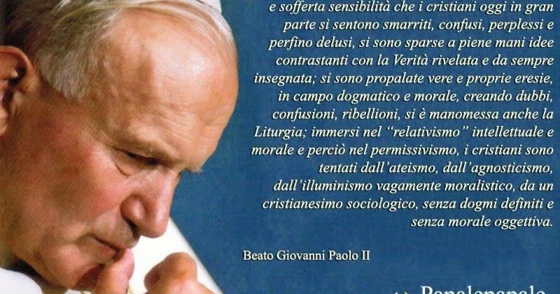 Papa Giovanni Paolo Ii Frasi leggoerifletto: Preghiera del Santo padre Giovanni Paolo II a San