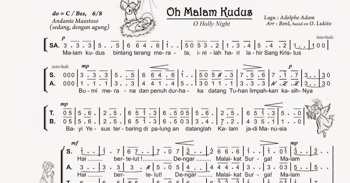 MAZMUR TANGGAPAN DAN LAGU-LAGU MISA: OH MALAM KUDUS
