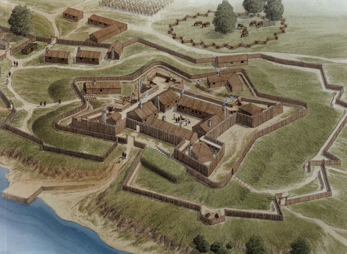 Fort Duquesne. Double click on image to ENLARGE Duquesne, Enlarged