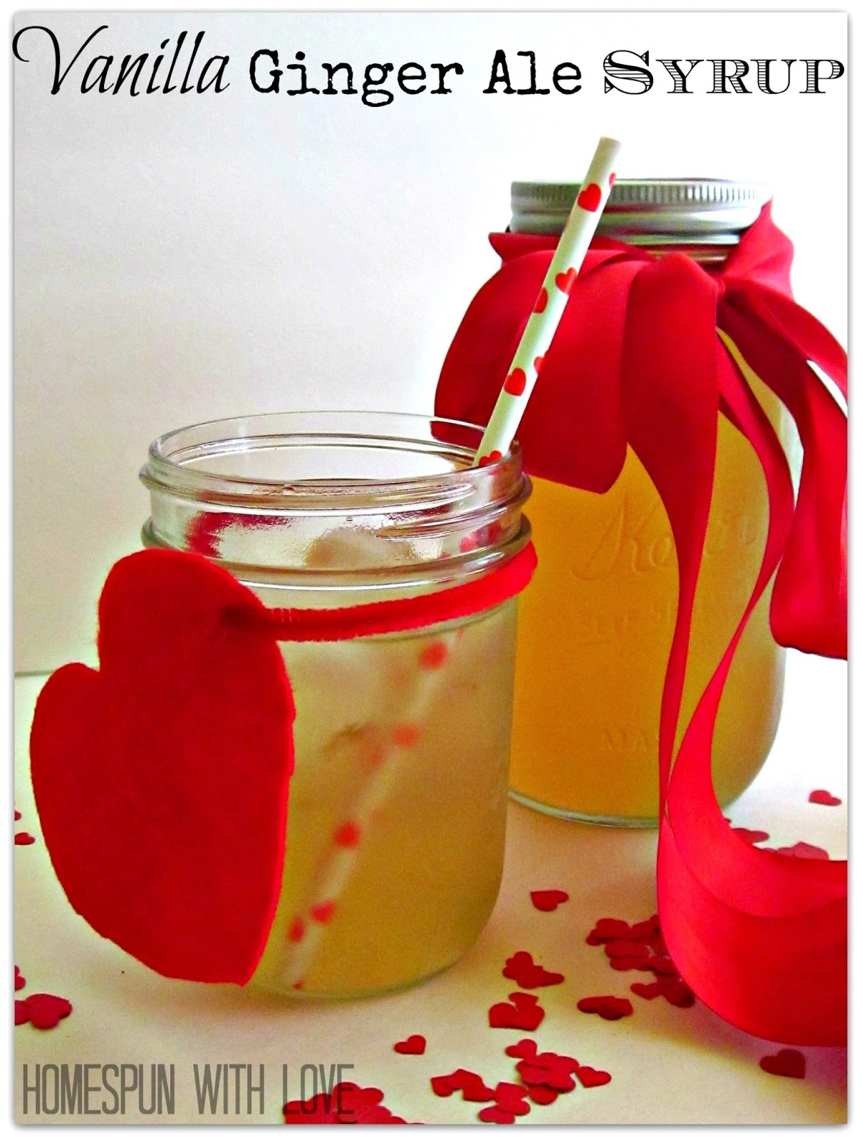 Homespun With Love Vanilla Ginger Ale Syrup