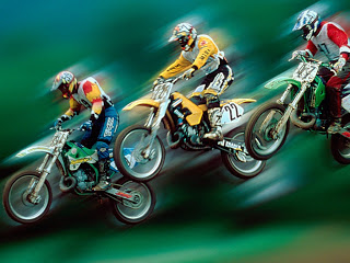 Motos Motocicletas e Bikes Papel De Arroz p/ Bolo Retangular A4 20x30cm  (Motocross) MOD.01