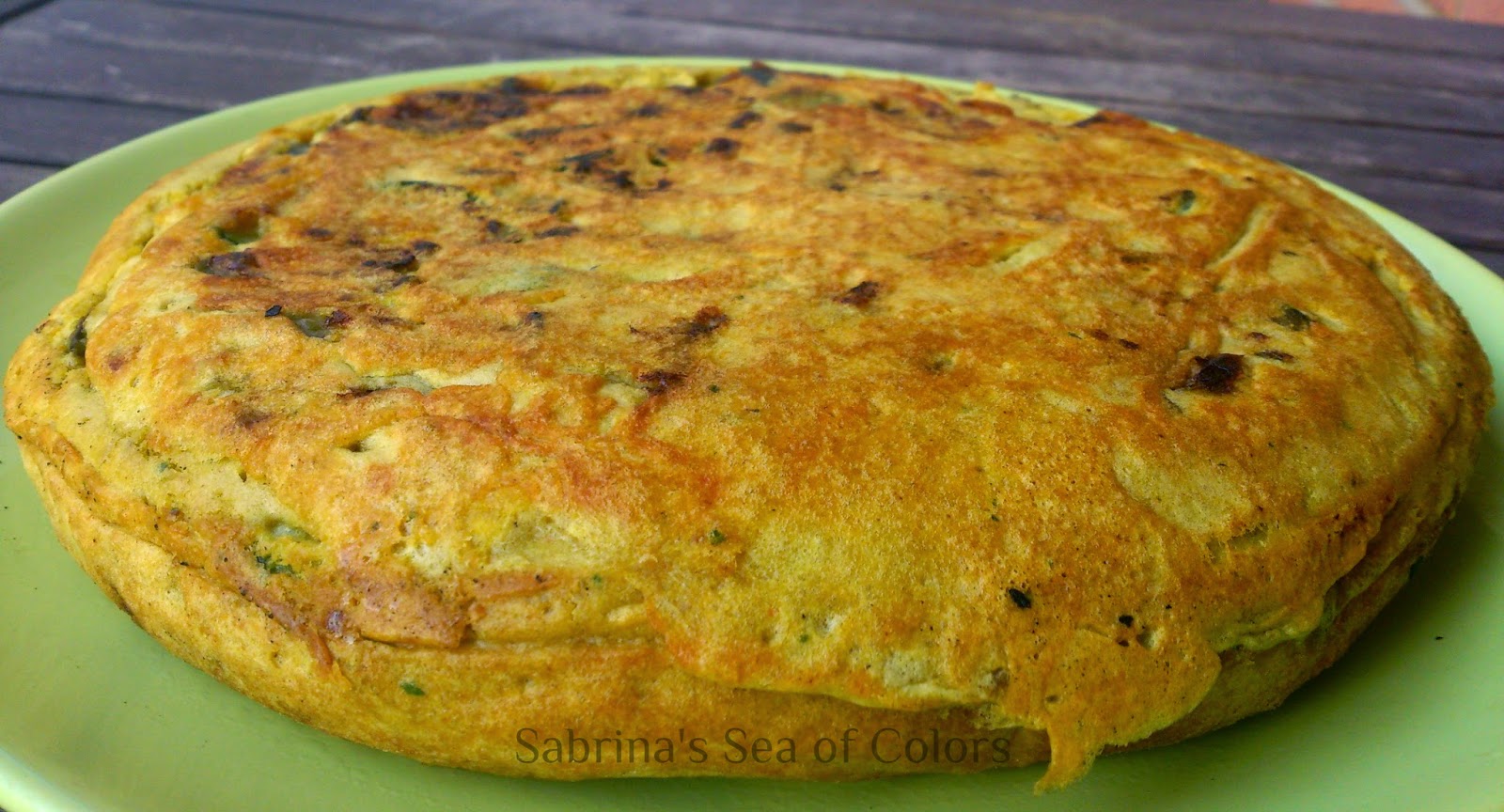 Tortilla vegana de berenjena y calabacín Sabrina´s Sea of Colors