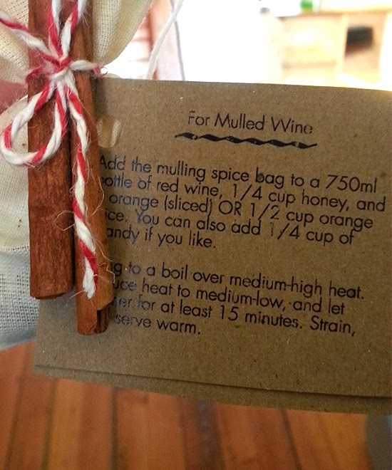 Boston Handmade DIY Gift Idea Mulling Spice Bag