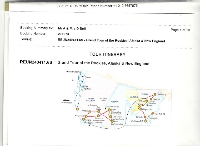 Map of Itinerary