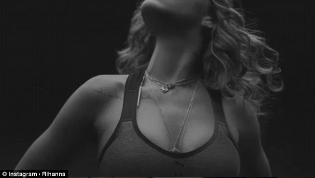Rihanna strips to a bra for sexy Puma ad