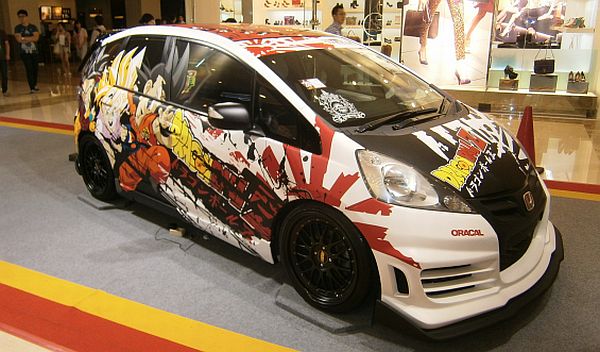 Car Modifications International Class Honda Jazz Motif Dragon Ball Z