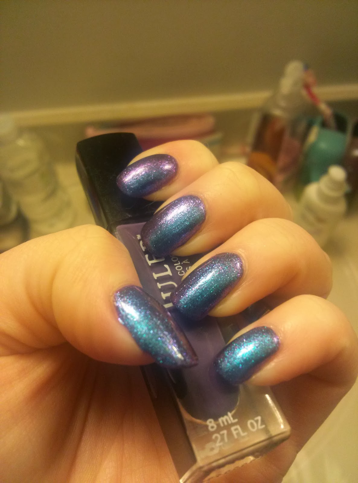 Tara Loves Polish Duochrome and mermaid nails