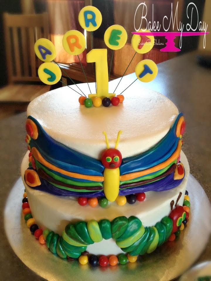 the very hungry caterpillar birthday cake