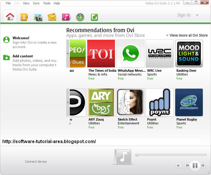 software tutorial area free download nokia ovi suite 3 2 98 beta 3 1 1 90