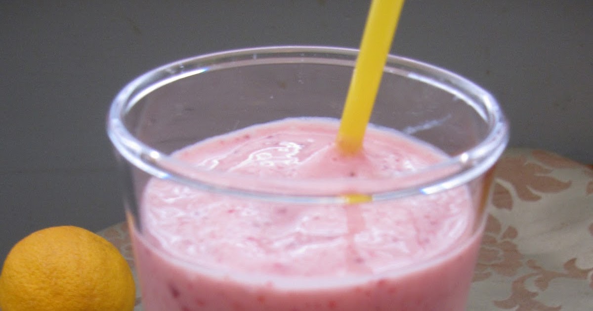 Soy Strawberry Lemon Smoothie