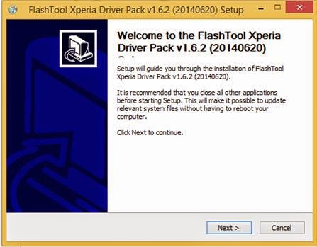 Install Flashtool Drivers