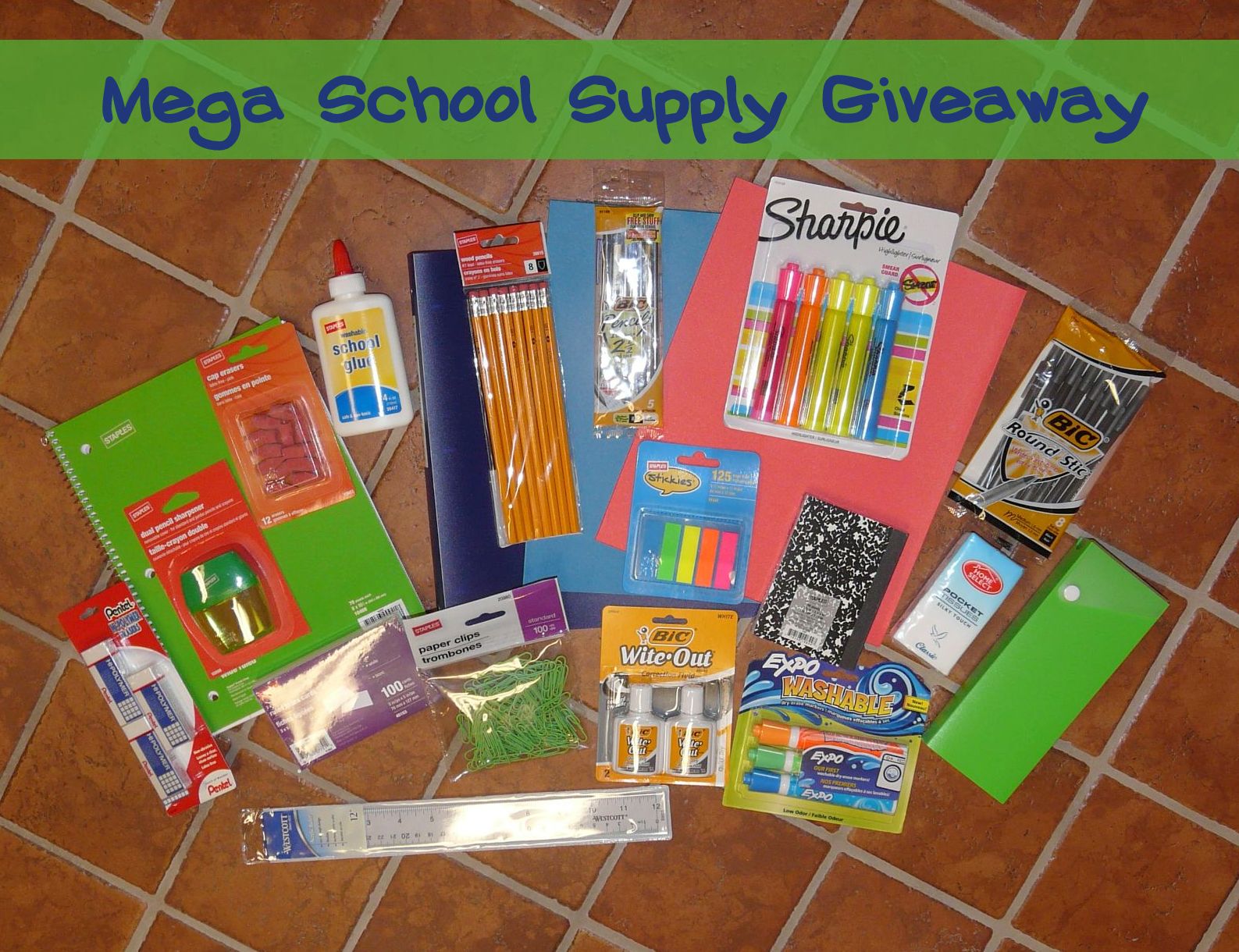 Mega School Supplies Giveaway Celebrate Every Day With Me