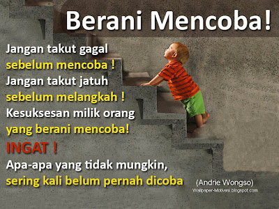 Berani Mencoba (Andrie Wongso) - Wallpaper Motivasi