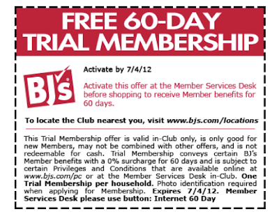 Free BJs Trial Membership