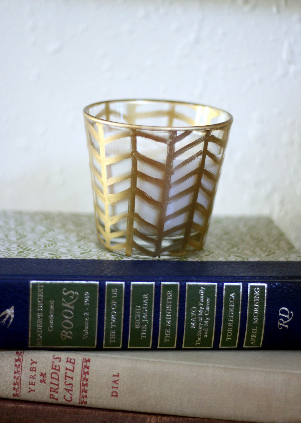 Gold Leaf Candle DIY The Cream to My Coffee