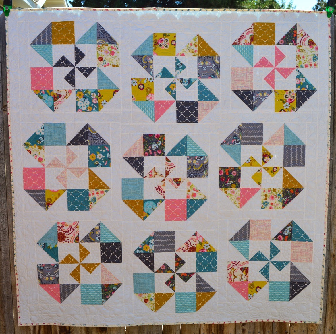 Happy quilting playful posies  a giveaway