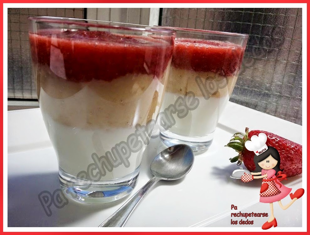 *delicius De Fresas, Plátanos Y Yogurt (tradicional Y Thermomix)
