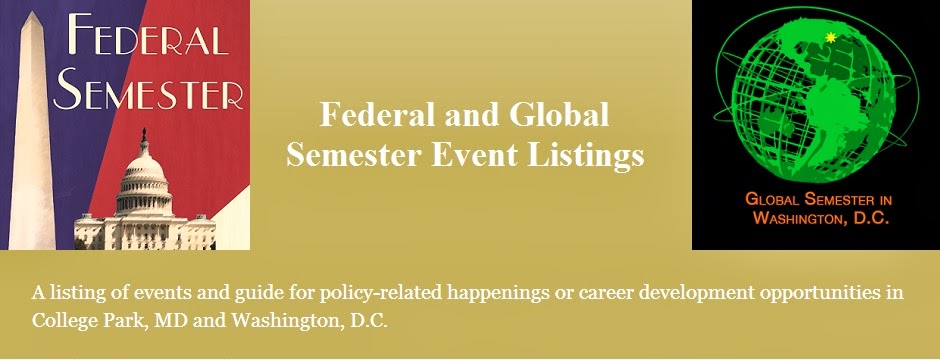 Federal and Global Event Listings