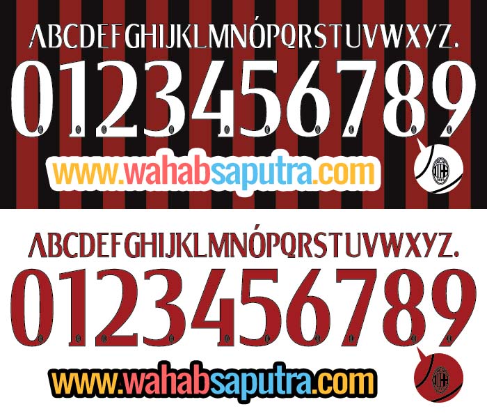 ac milan 2012 font ttf