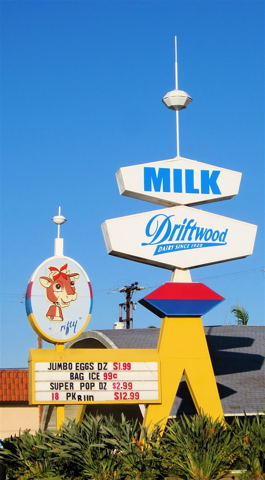 wacky tacky Signs of the Times Driftwood Dairy